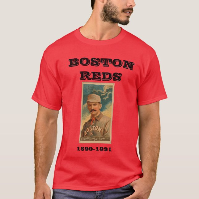 Boston Reds vintageutslagsplats T Shirt (Framsida)