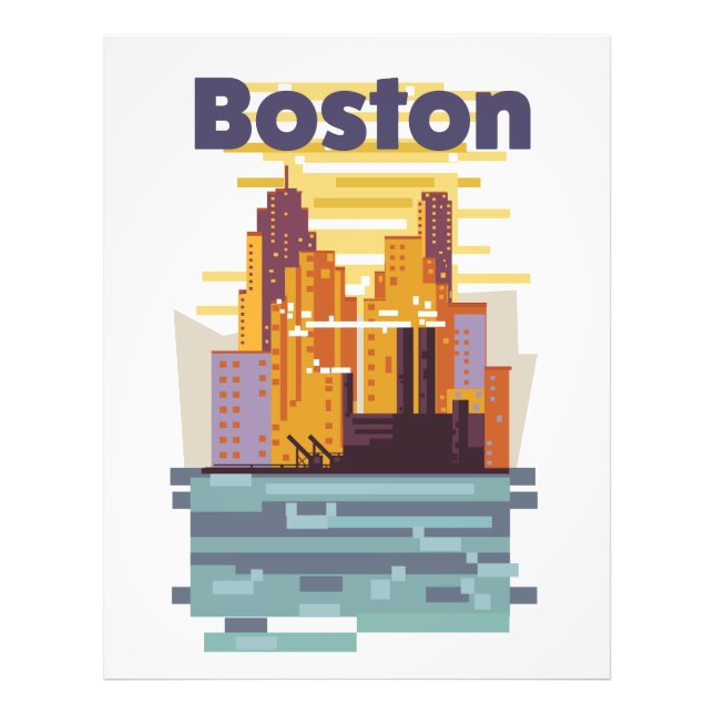 Boston Resaaffisch Fototryck (Framsidan)