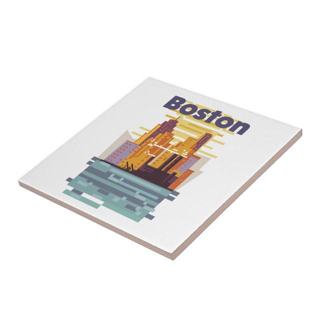 Boston Resaaffisch Kakelplatta (Sidan)