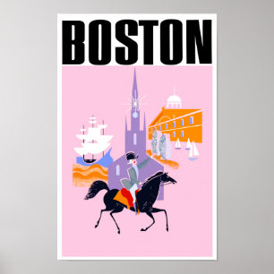 Boston-reseaffisch Poster