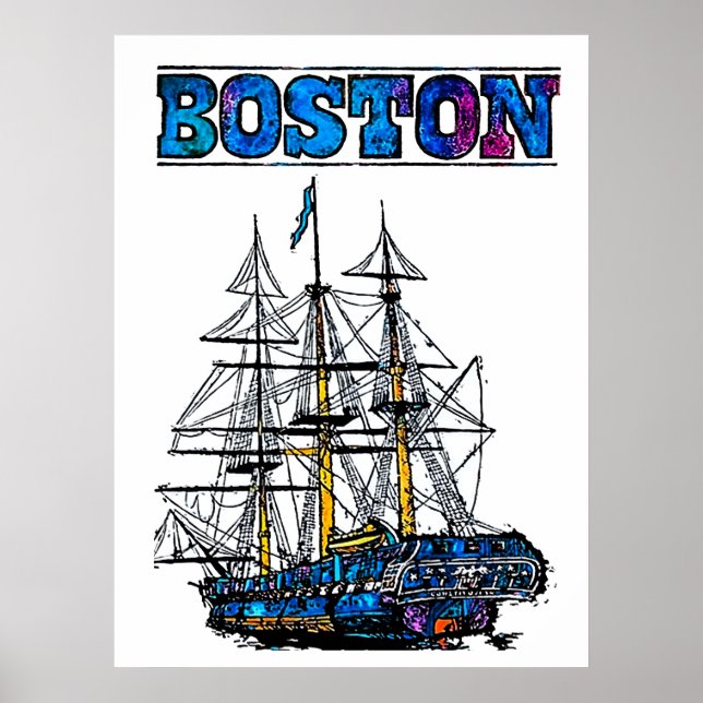 Boston resemaljplakat  poster (Framsidan)