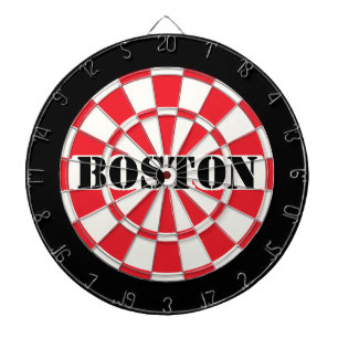 BOSTON Röd Svart Och Vit Darttavla