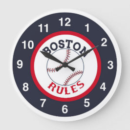 Boston Rules Baseball-klocka Stor Klocka