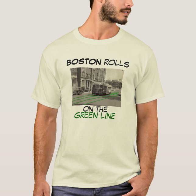 Boston rullar t-shirt (Framsida)