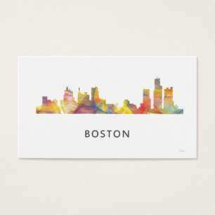 BOSTON SAMLAS. HORISONT WB1- VISITKORT