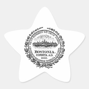 Boston Seal Stjärnformat Klistermärke