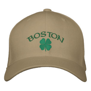 Boston Shamrock Hat Broderad Keps