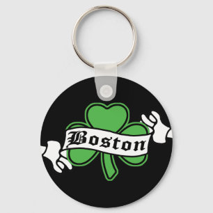Boston Shamrock Nyckelring