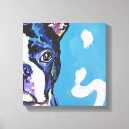 Boston skräcker Pop Hund Art på Wrapped Canvas