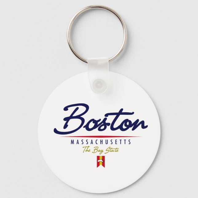 Boston-skript Nyckelring (Framsida)