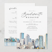 BOSTON Skyline Bachelorette Helg Itinerary