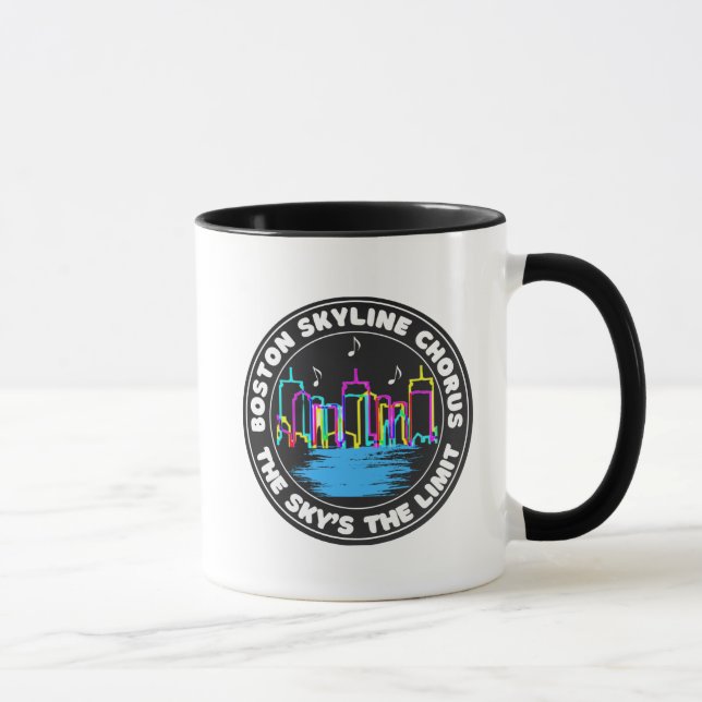 Boston Skyline Chorus Logotyp 11oz Mugg (Höger)
