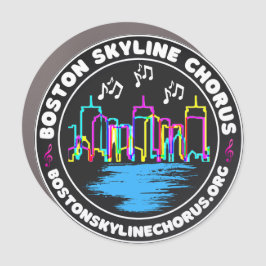 Boston Skyline Chorus Logotyp Car Magnet