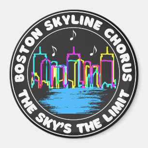 Boston Skyline Chorus Logotyp Magnet