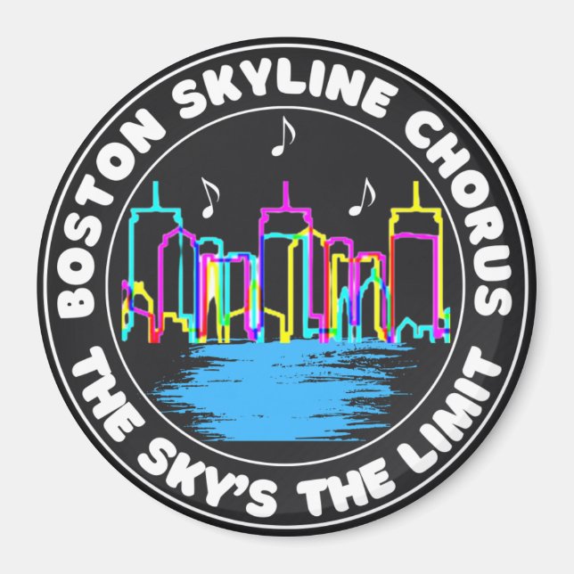 Boston Skyline Chorus Logotyp Magnet (Framsidan)