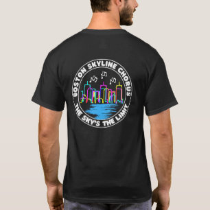 Boston Skyline Chorus Logotyp T Shirt