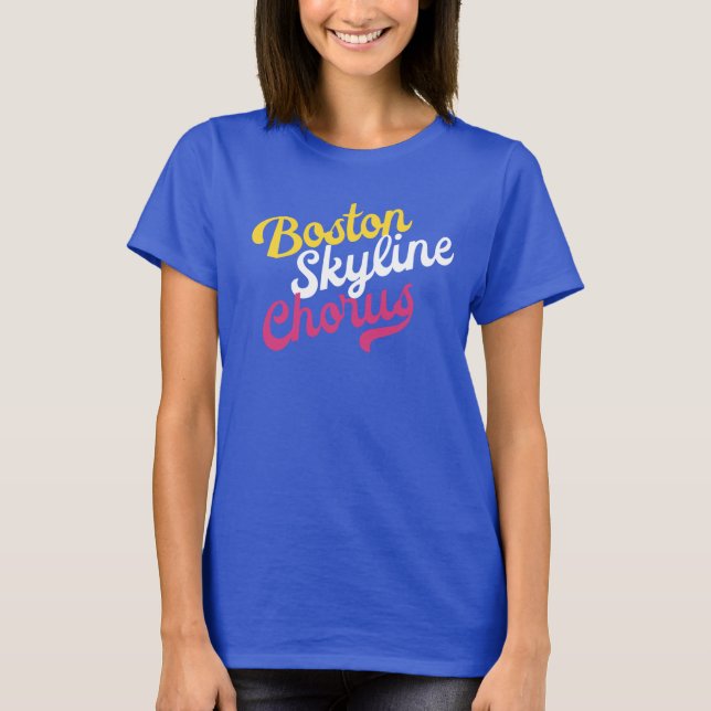 Boston Skyline Chorus T-Shirt (Framsida)