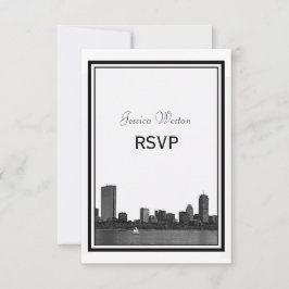 Boston Skyline Etched Framed OSA