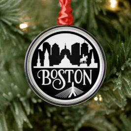 Boston Skyline Julgransprydnad Metall