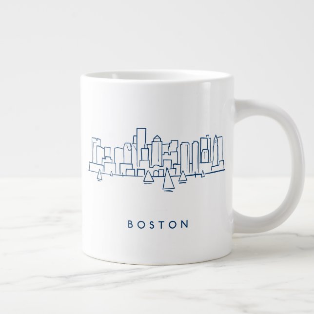 Boston Skyline Jumbo Mugg (Höger)