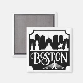 Boston Skyline Magnet