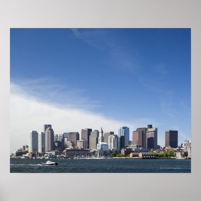 Boston Skyline, Massachusetts Poster (Framsidan)