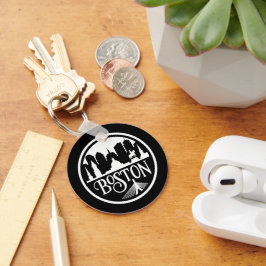 Boston Skyline Nyckelring