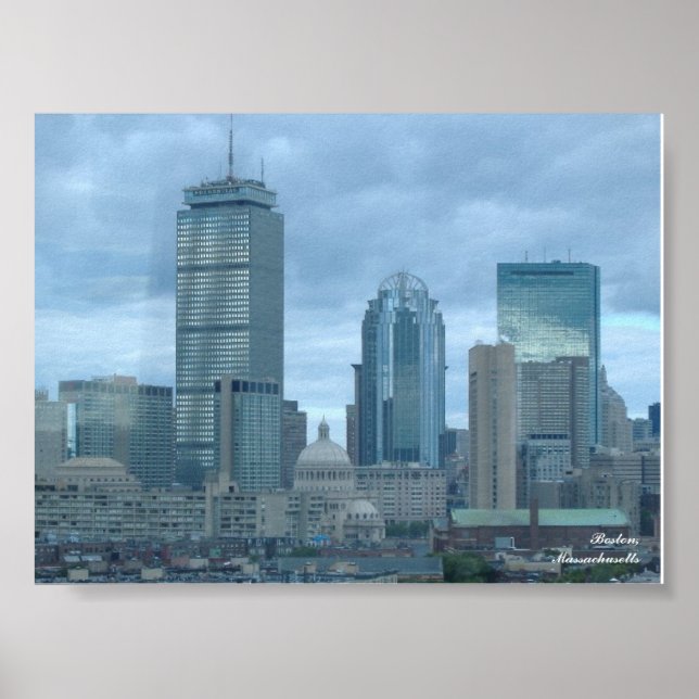 Boston Skyline Poster (Framsidan)