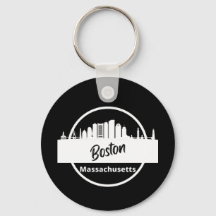 Boston Skyline Silhouette Nyckelring