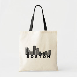 Boston Skyline Silhouette  Tygkasse