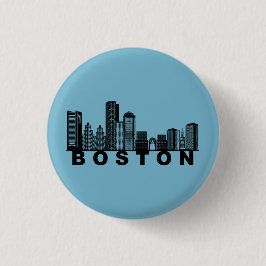 Boston Skyline Silhuett Knapp