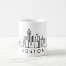 Boston Skyline – Stadssilhuett Design