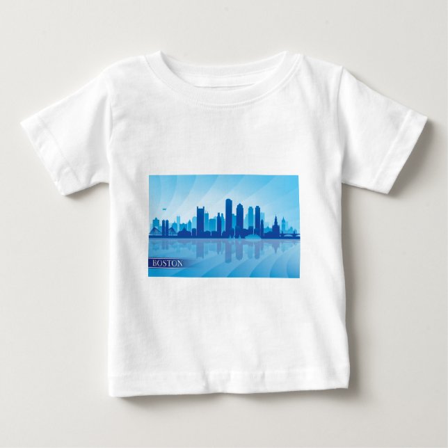 Boston Skyline T-shirt (Framsida)