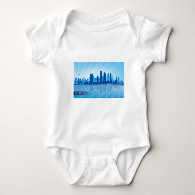 Boston Skyline T-shirt (Framsida)
