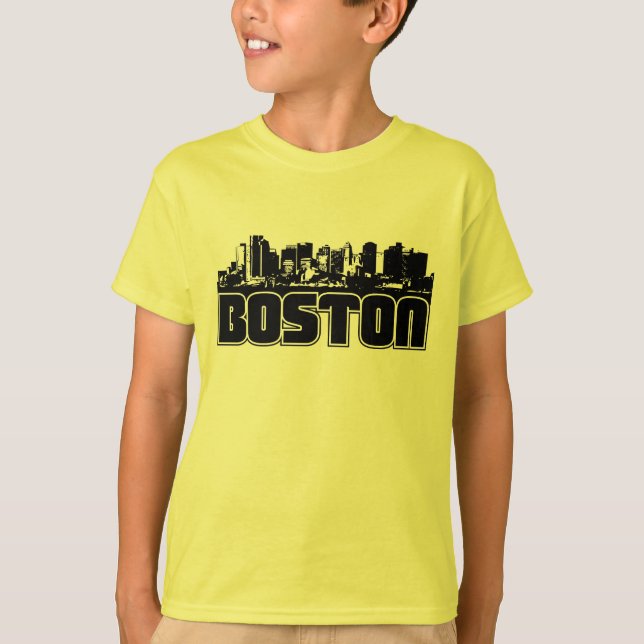 Boston Skyline Tee Shirt (Framsida)