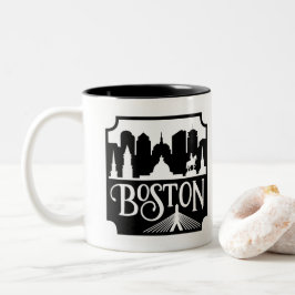 Boston Skyline Två-Tonad Mugg