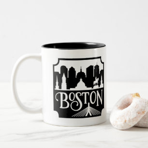 Boston Skyline Två-Tonad Mugg