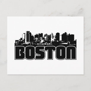Boston Skyline Vykort