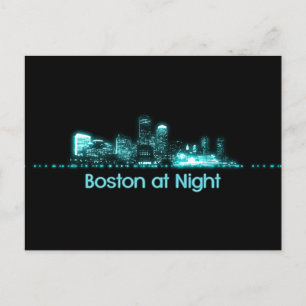 Boston Skyline Vykort