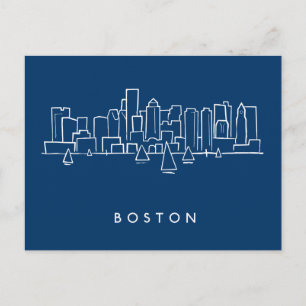 Boston Skyline Vykort