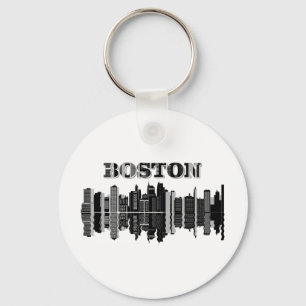 Boston Skyscrapers Byggnad Nyckelring
