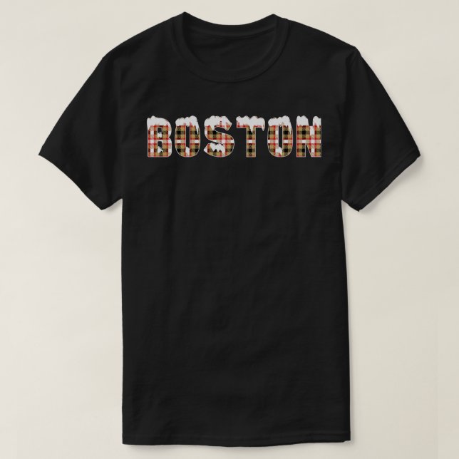 Boston Snö T Shirt (Design framsida)