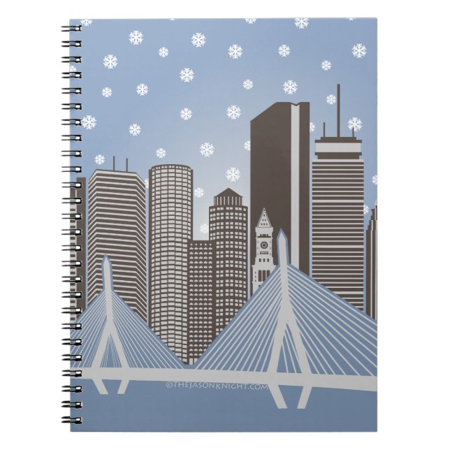 Boston snöflingor anteckningsbok (Framsidan)