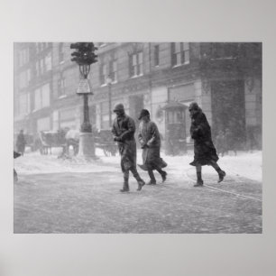 Boston snöstorm december 1936 poster