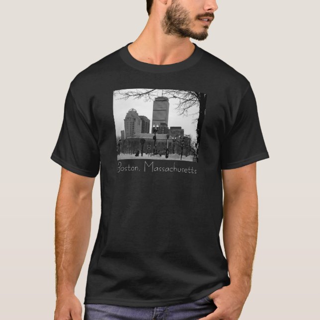 Boston snöstorm t-shirt (Framsida)