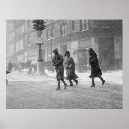 Boston Snowstorm december 1936 Poster