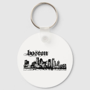 Boston som är pålagd för din stad nyckelring