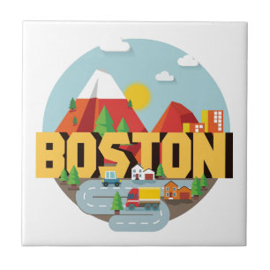 Boston som mål kakelplatta