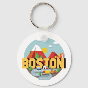 Boston som mål nyckelring