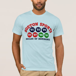 Boston sportar - årtionde av herravälden t-shirt